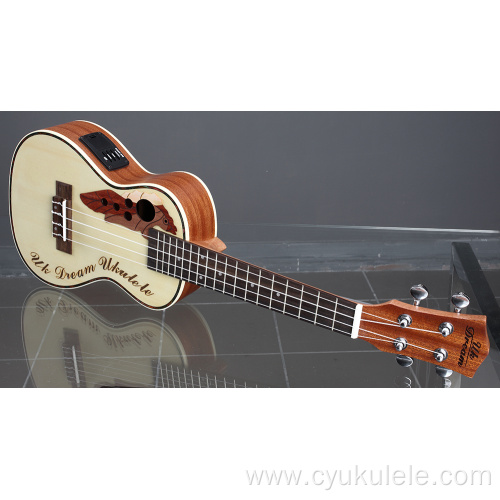 23 inch green pearl trim ukulele